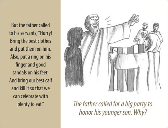 The Father's Love Gospel Booklet in the language of honor and shame, p11