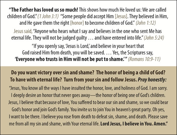 The Father's Love Gospel Booklet in the language of honor and shame, Prodigal Son, p19